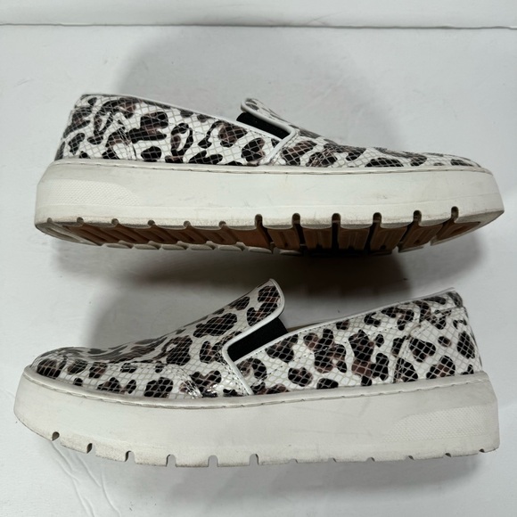 Vionic Dinora Leopard Snakeskin Slip-On Platform Sneakers White Leopard Size 6.5 - Picture 7 of 10